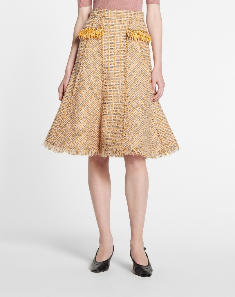 FLARED MIDI SKIRT - 3