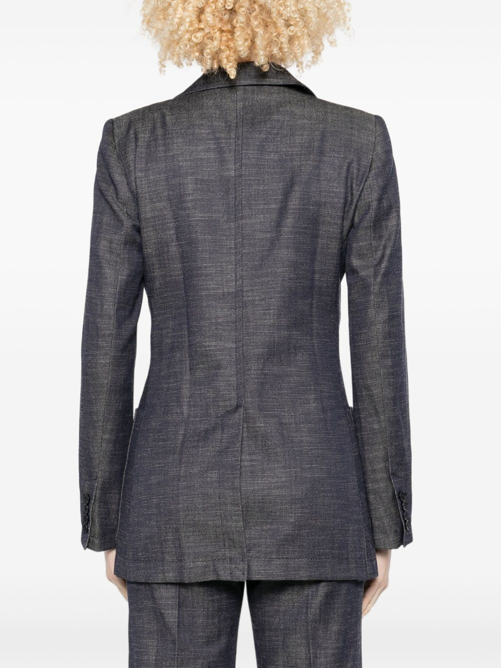patch-pocket single-breasted blazer - 4