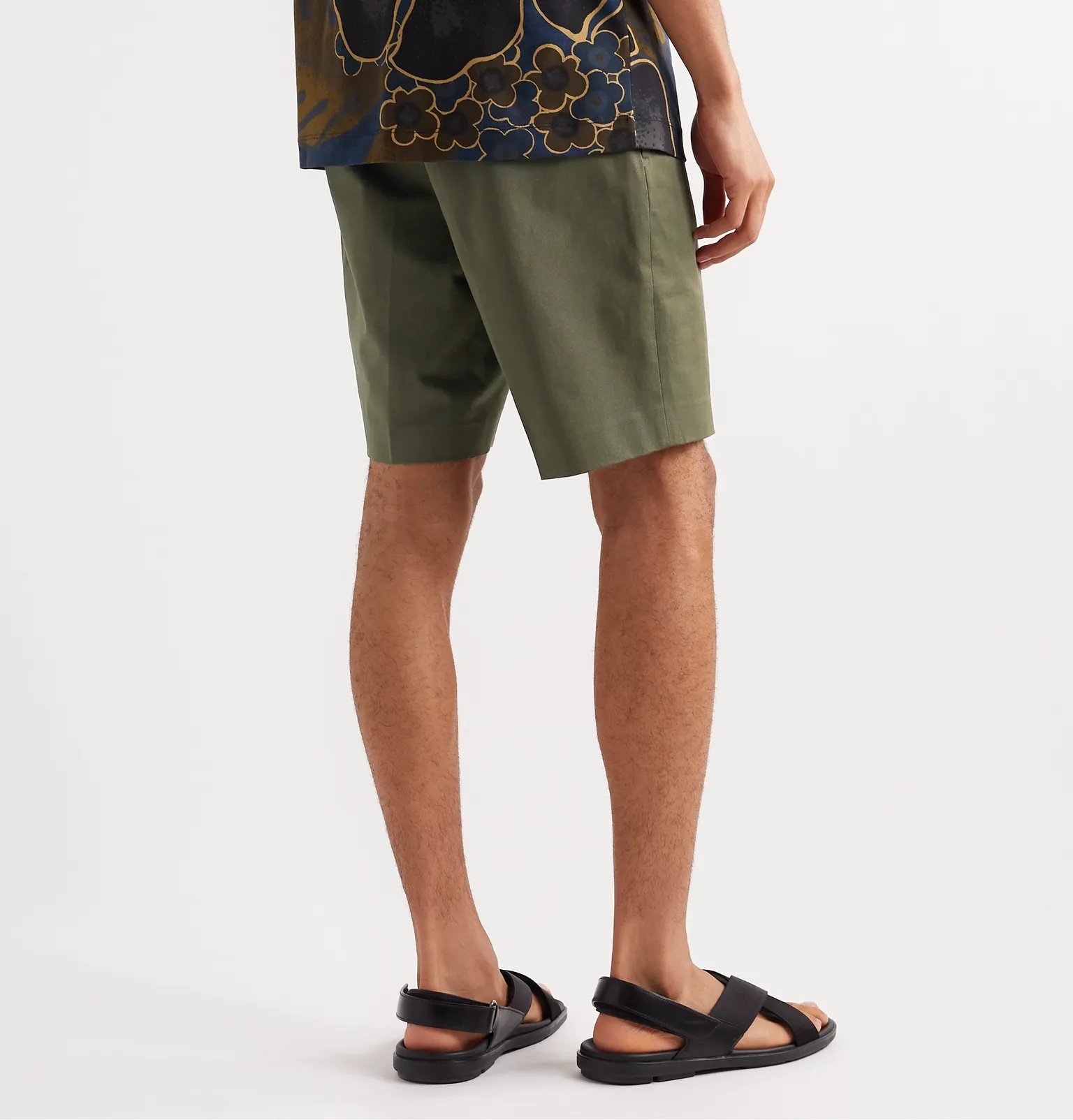 Stretch Cotton-Twill Shorts - 4