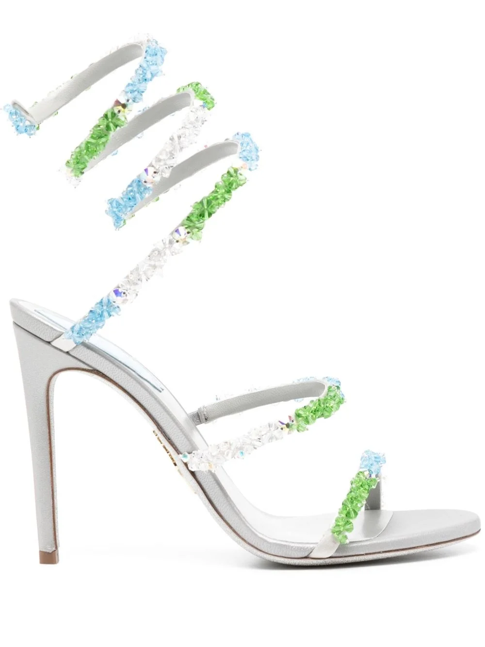 crystal embellishment sandals - 1