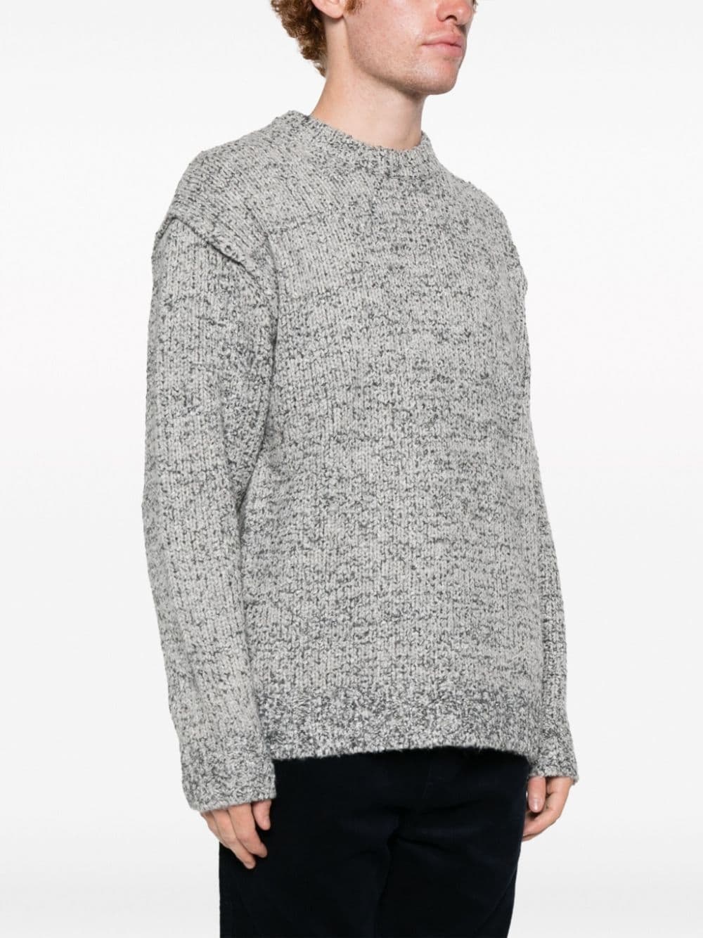 mÃ©lange-effect wool-blend jumper - 3
