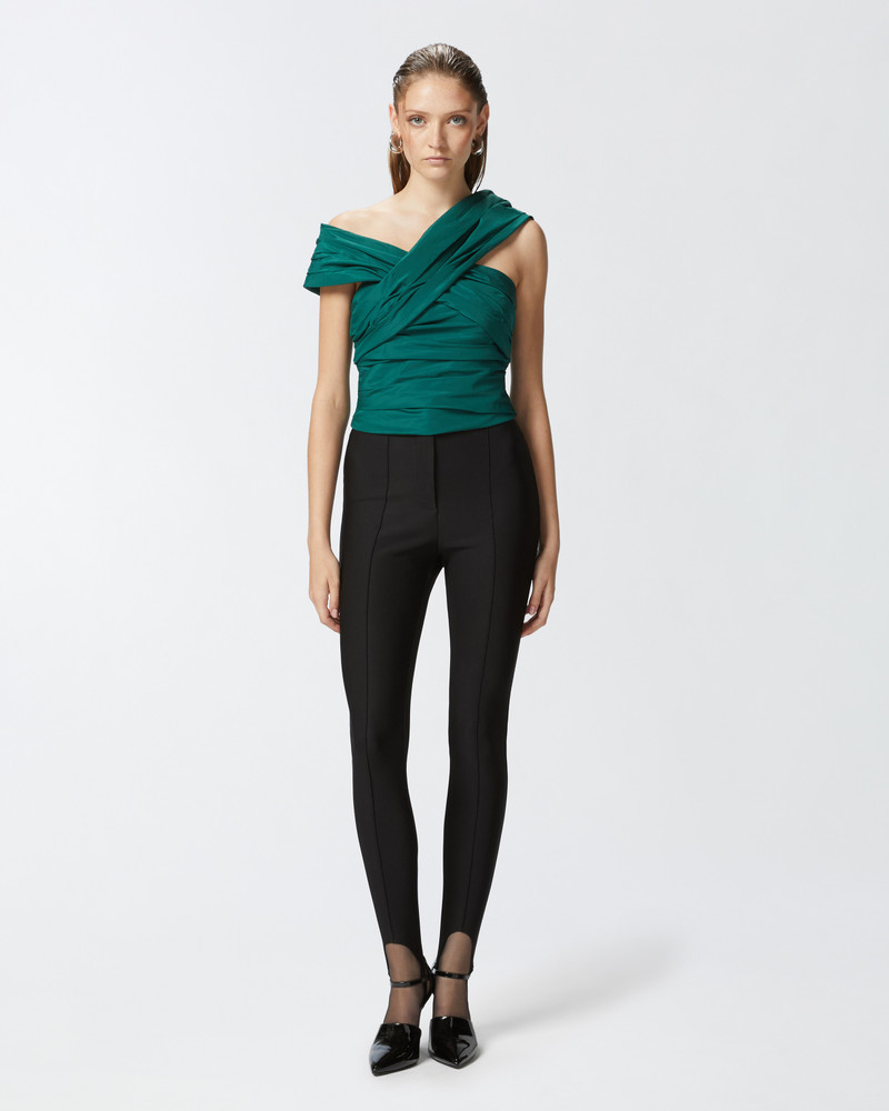 PINKO SLIM-FITTING TECHNICAL TROUSERS WITH STIRRUPS outlook