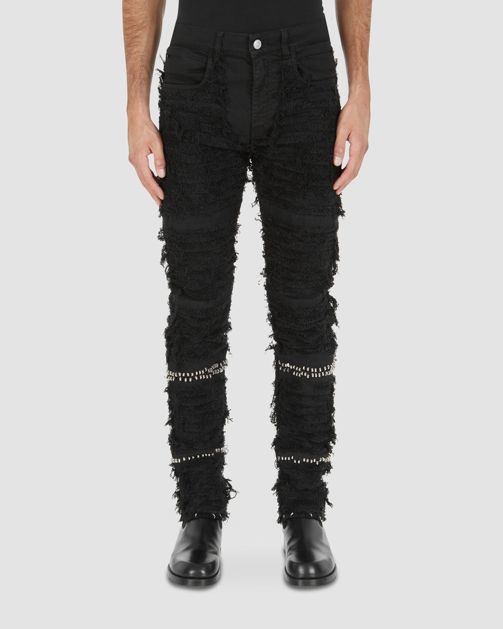 STUDDED BLACKMEANS 6 POCKET JEAN - 2