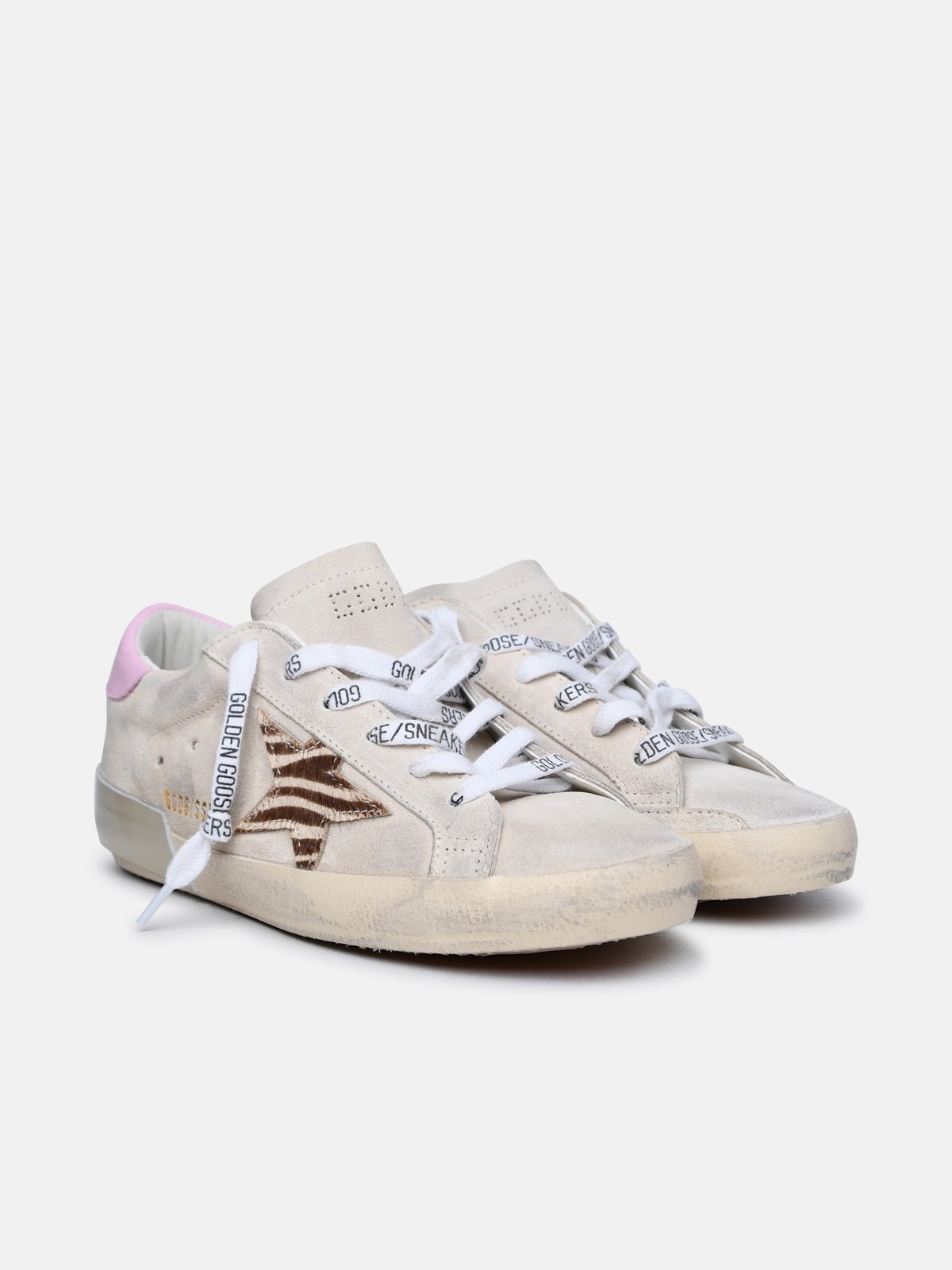 'SUPER-STAR CLASSIC' CREAM LEATHER SNEAKERS - 2