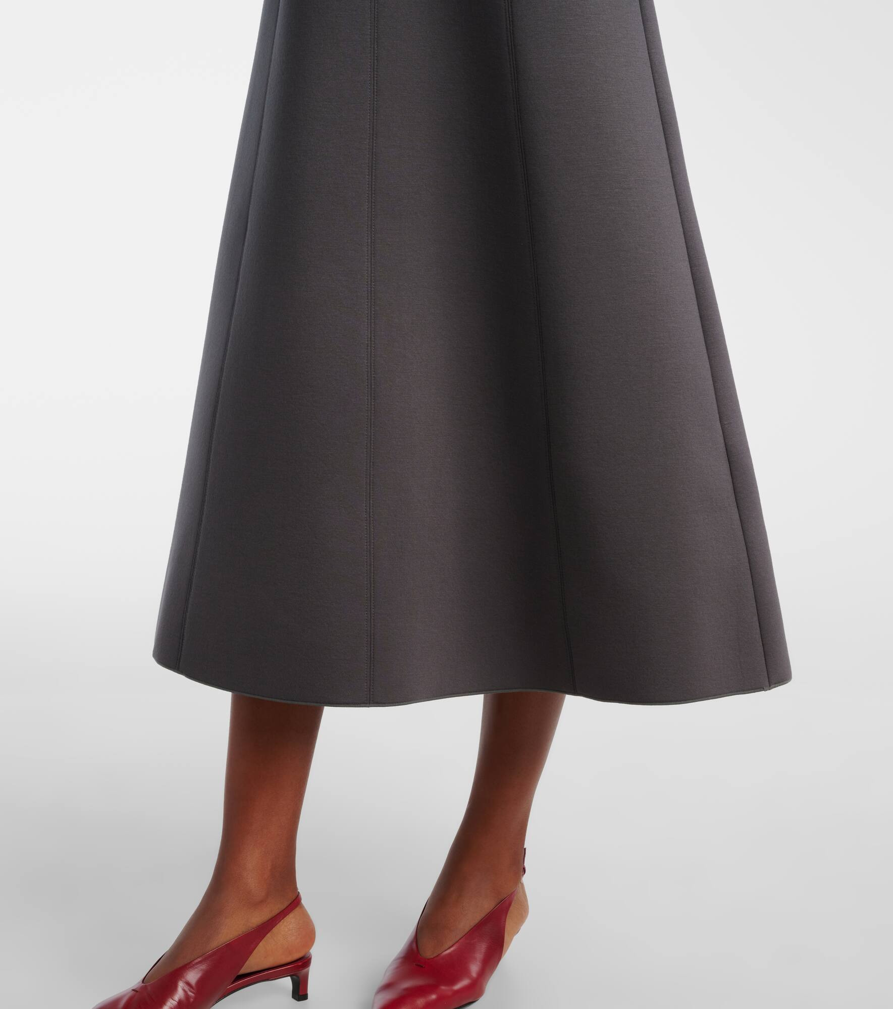 Brunate paneled midi skirt - 5