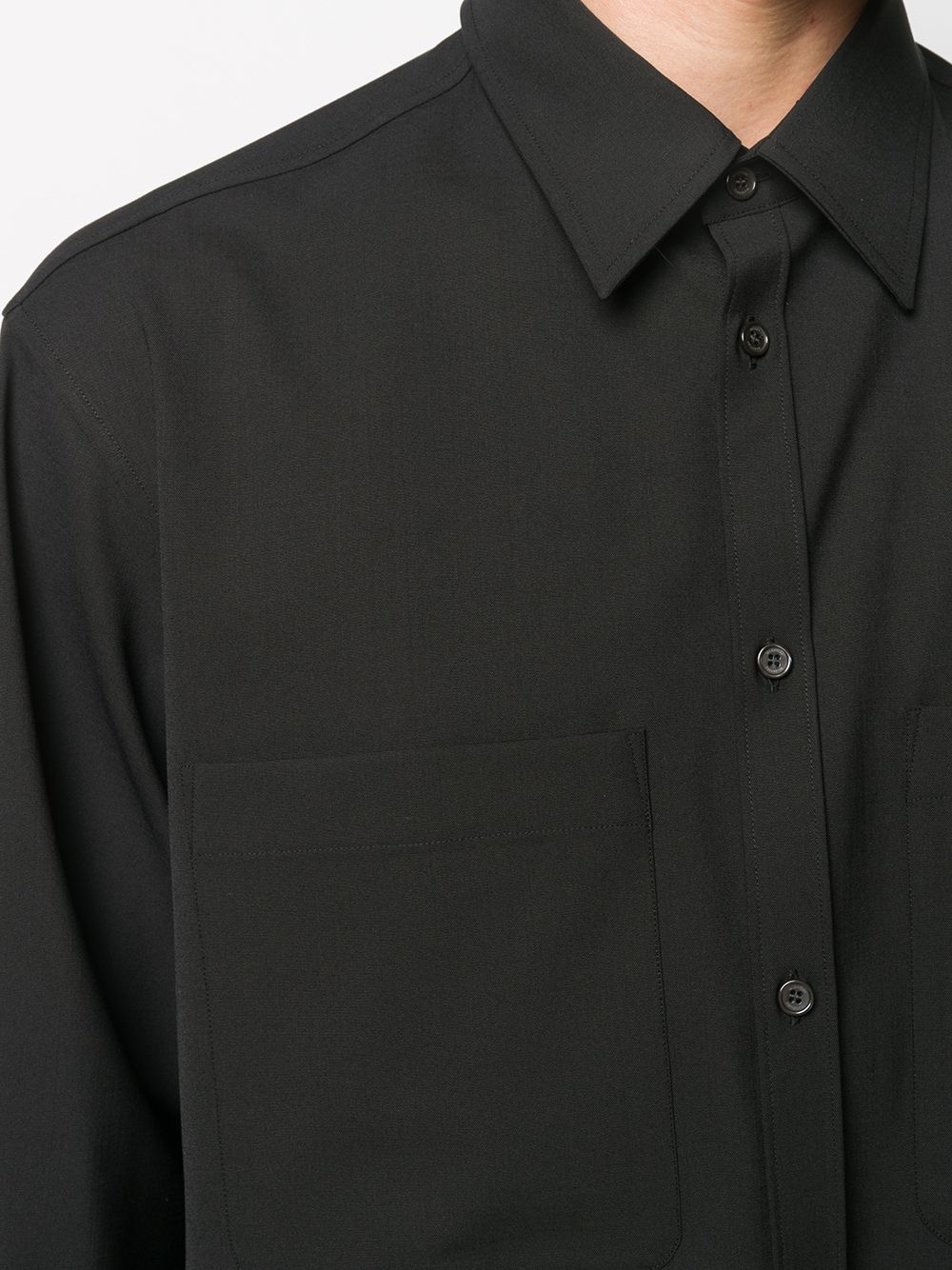 chest pocket long-sleeve shirt - 5