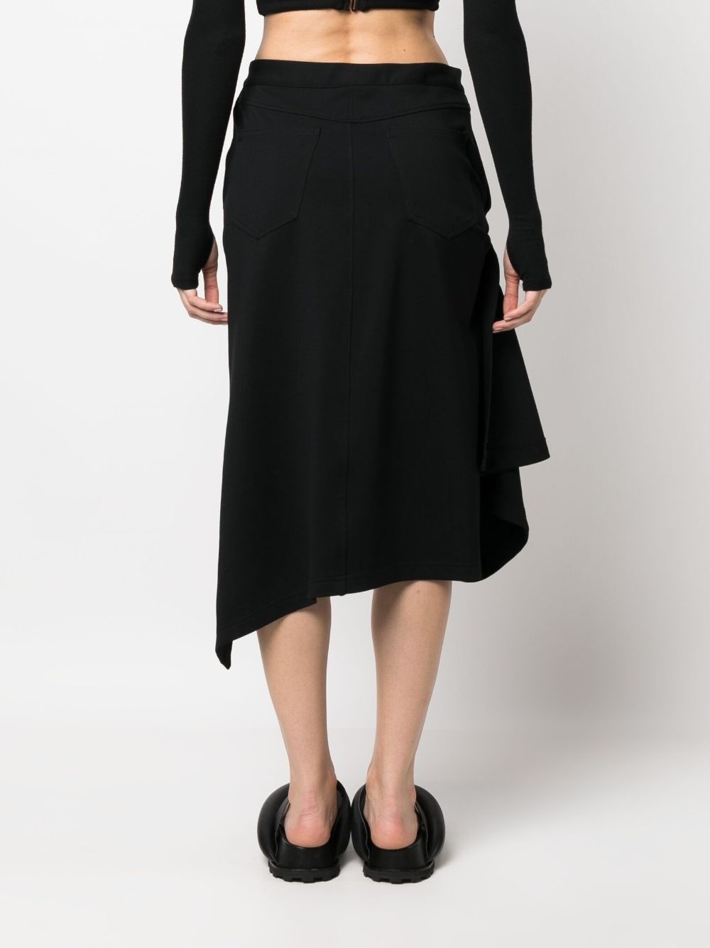 ASYMMETRIC DRAPED SKIRT - 4