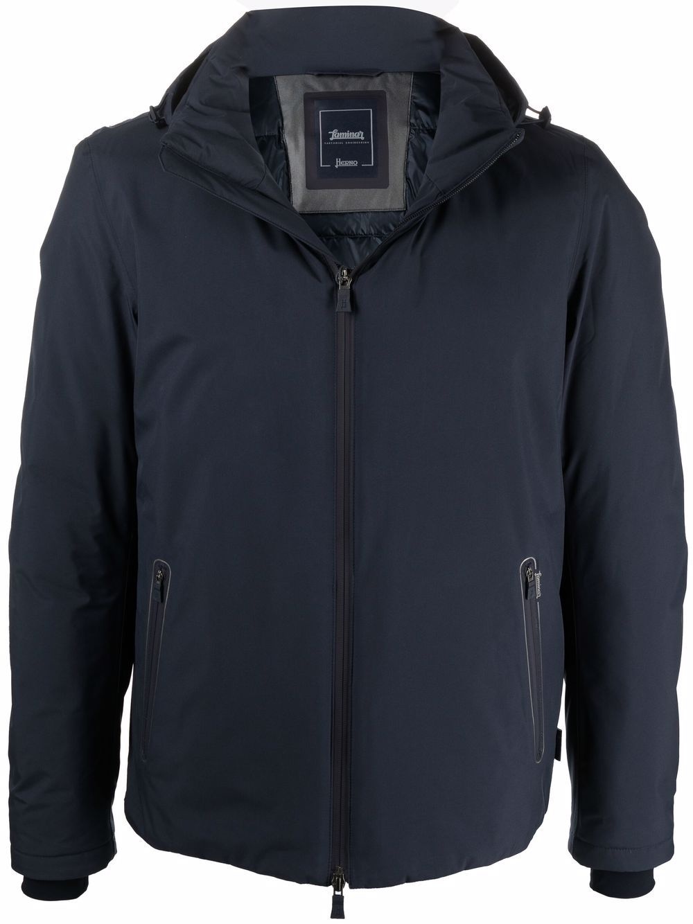 padded down hooded jacket - 1