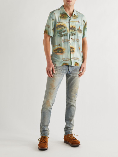 RRL by Ralph Lauren Convertible-Collar Printed Woven Shirt outlook