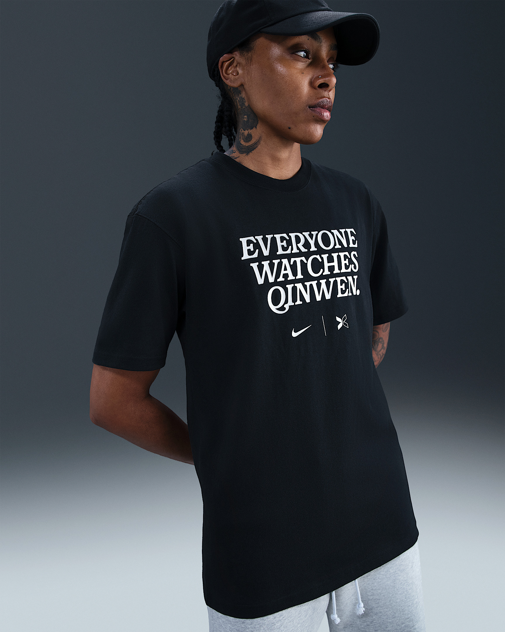 Everyone Watches Women's Sports™ "Qinwen Zheng" Nike by TOGETHXR Tennis T-Shirt - 2