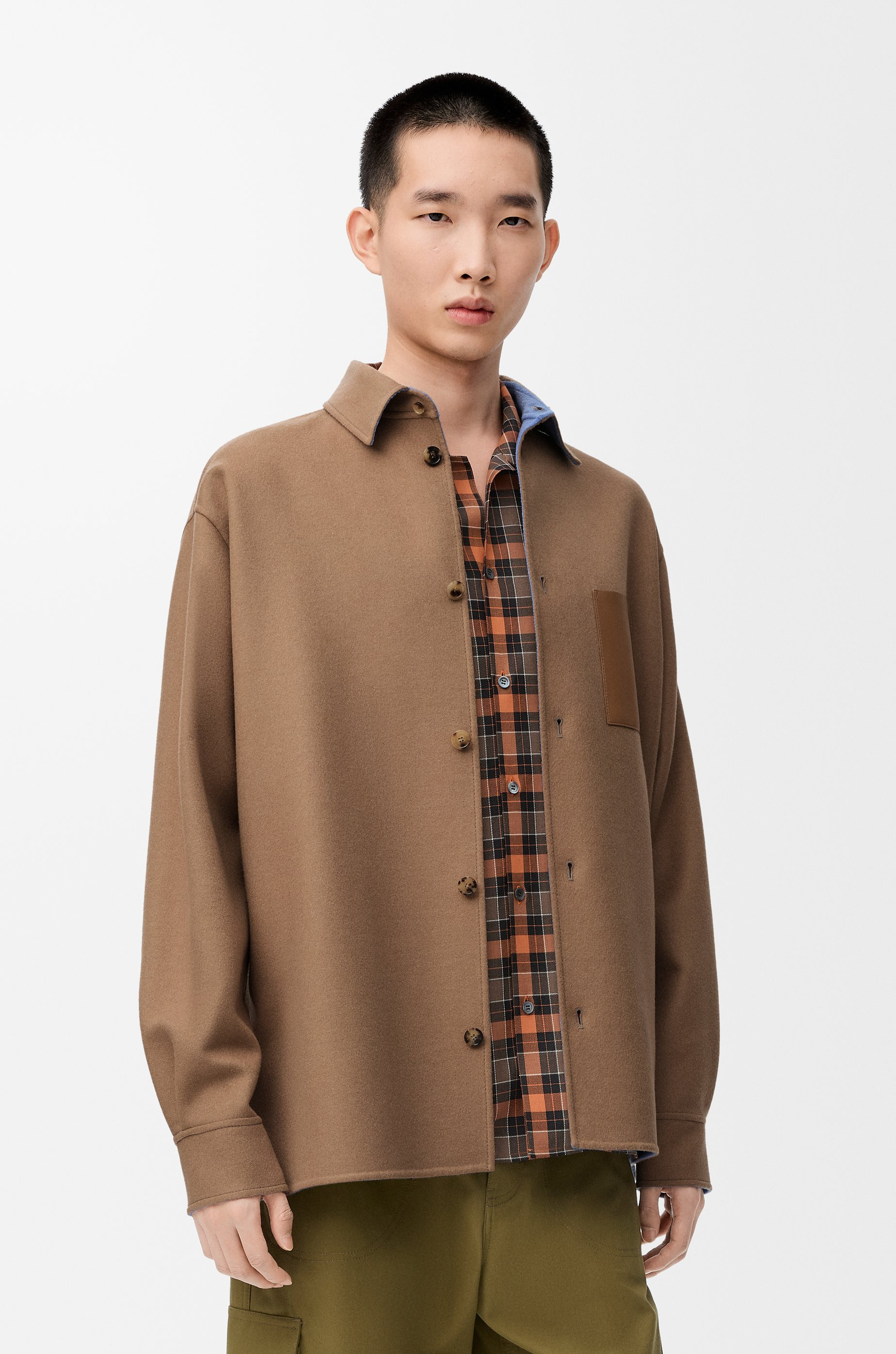 Overshirt in virgin wool and cashmere - 3