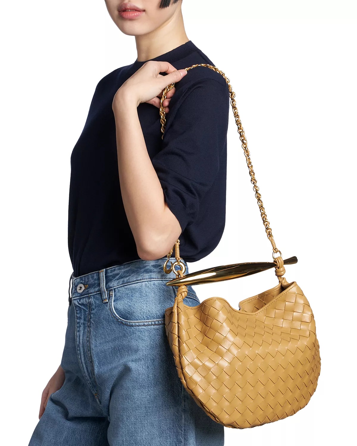 Small Sardine Leather Bag - 2