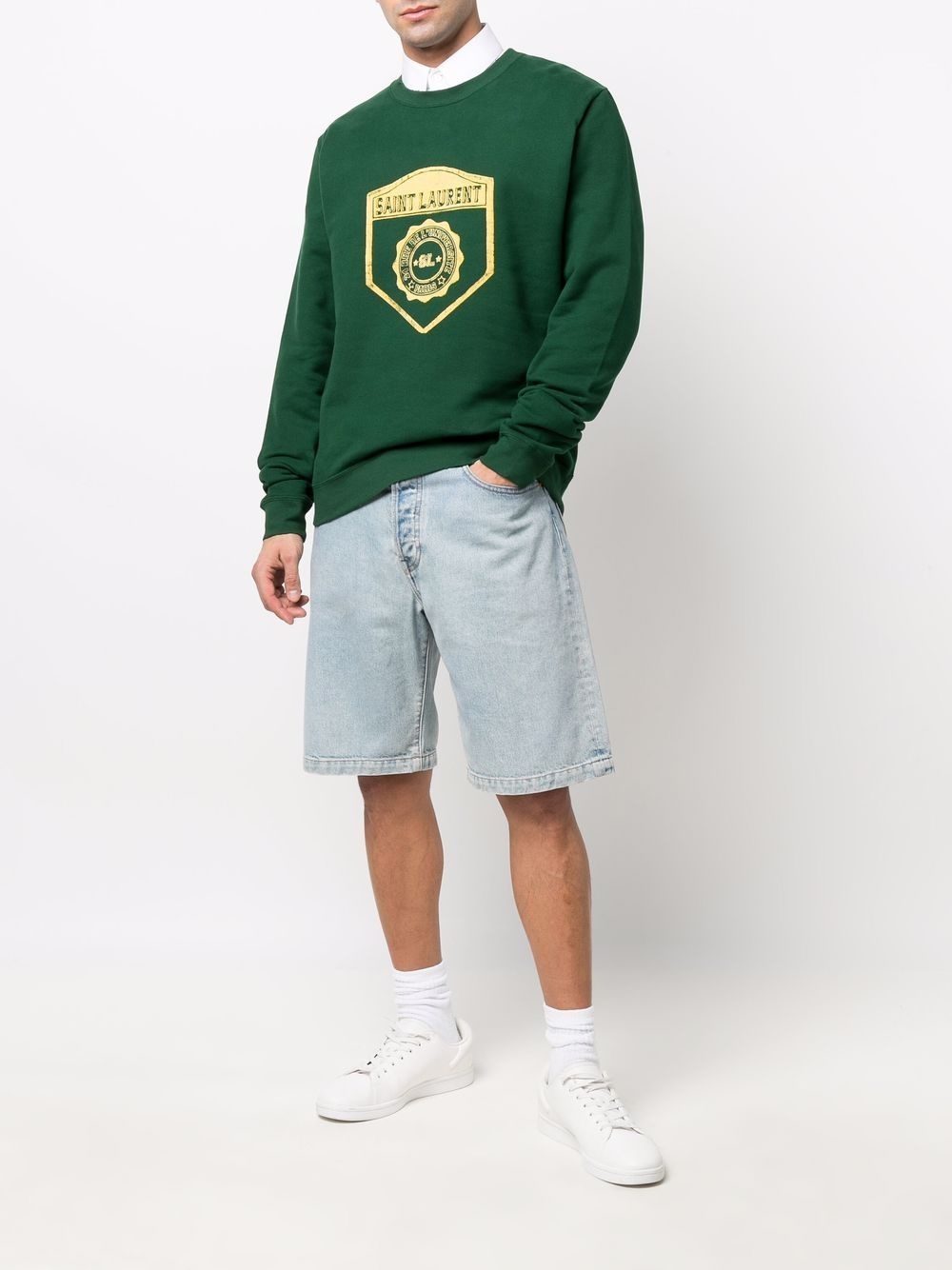 University crest print sweatshirt - 2