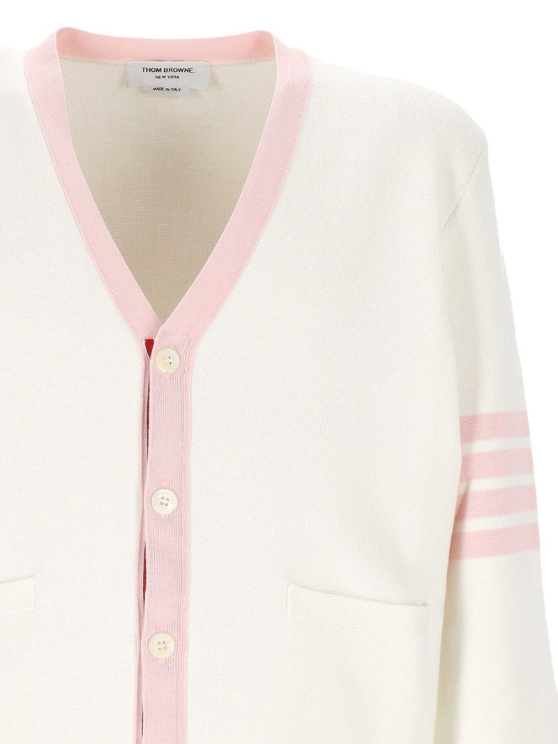 4-Bar V-neck cardigan 3