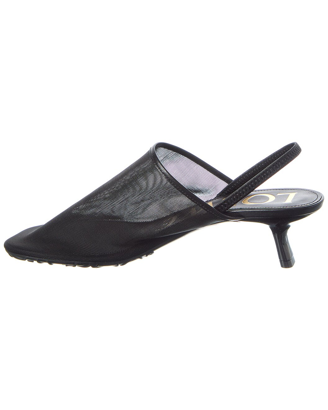 Loewe Petal Mesh & Leather Slingback Pump - 2