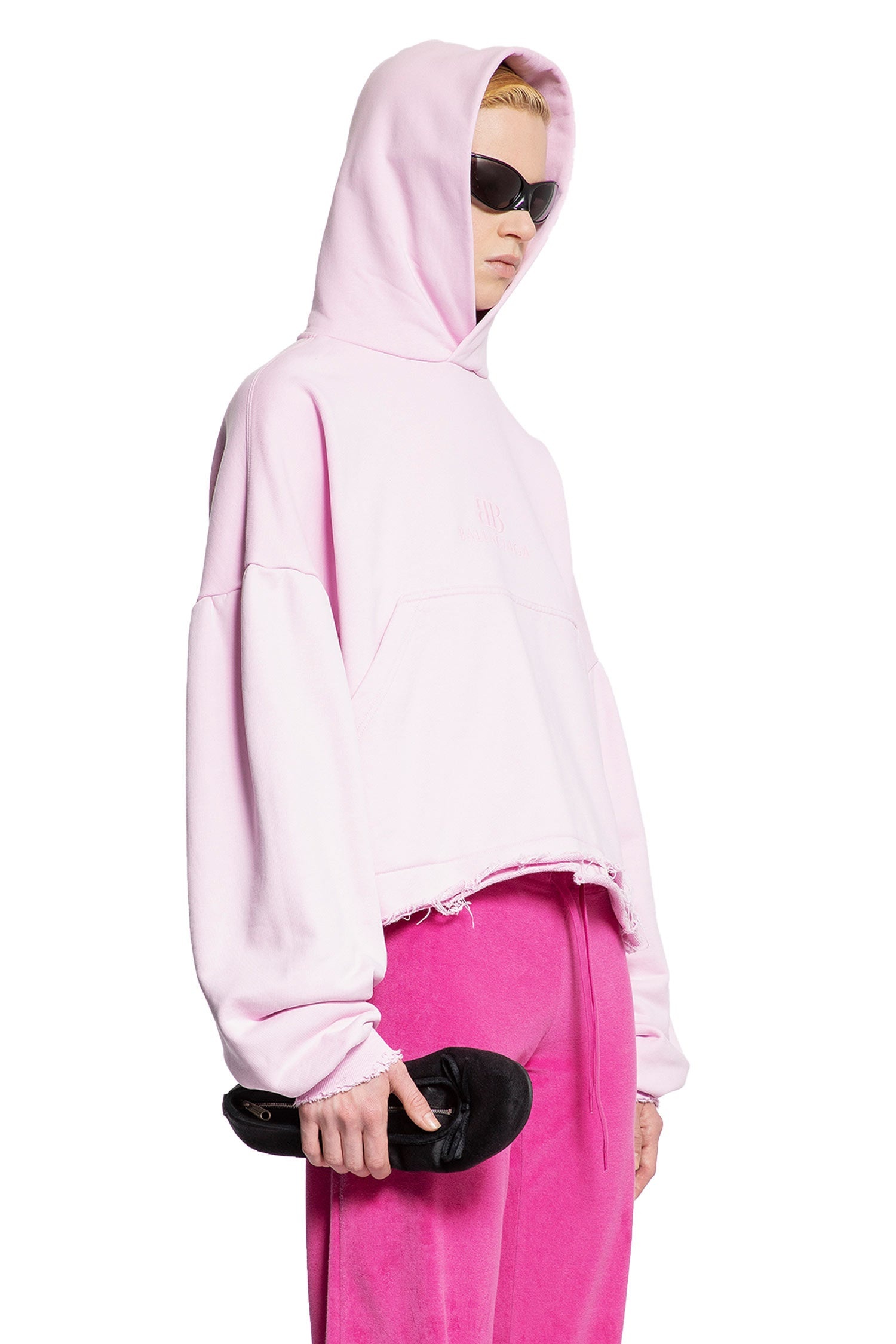 BALENCIAGA WOMAN PINK SWEATSHIRTS - 2