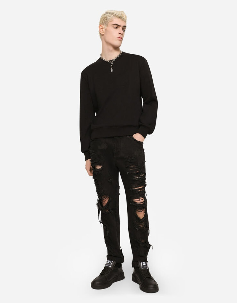 Technical jersey sweatshirt with embossed DG logo 3