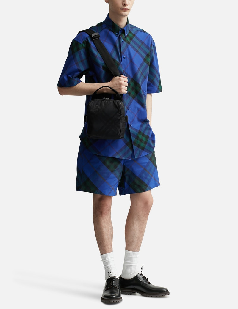 Burberry CHECK JACQUARD CROSSBODY BAG outlook