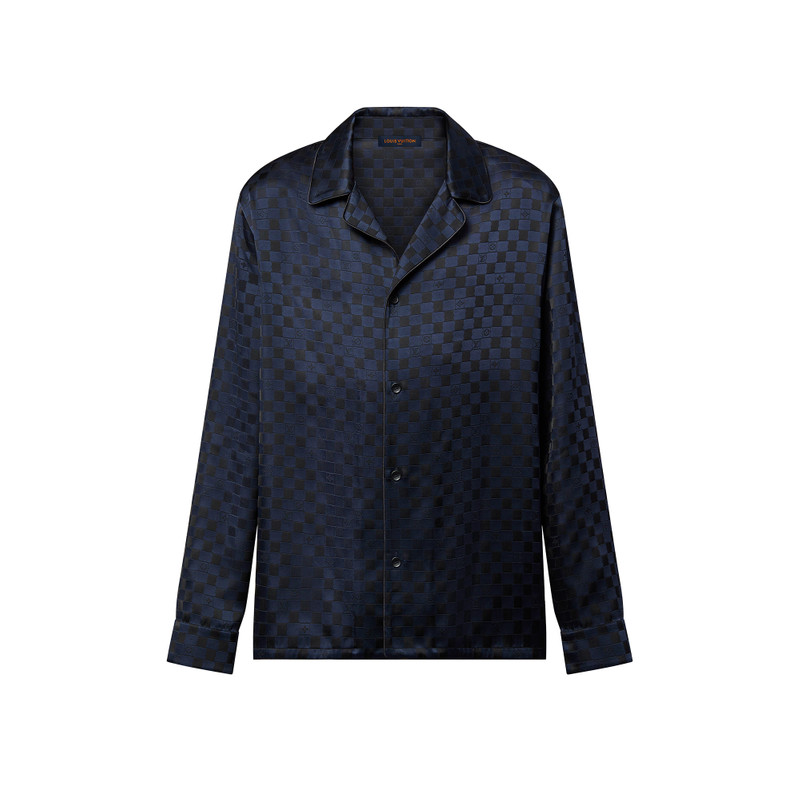 Long-Sleeved Silk Blend Evening Overshirt 1