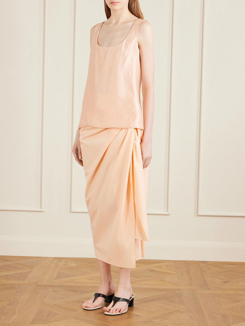KHAITE Parker Satin-twill Tank outlook