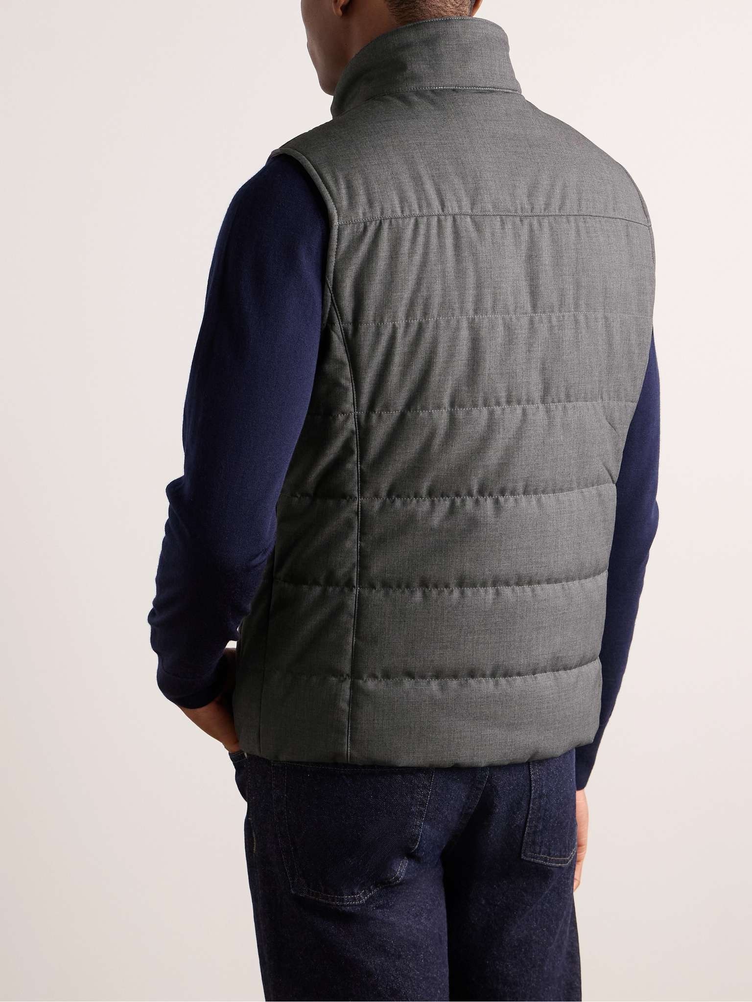 Quilted Padded Canvas Gilet - 5