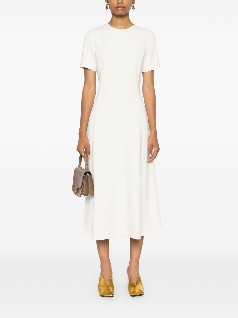 crepe midi dress - 2