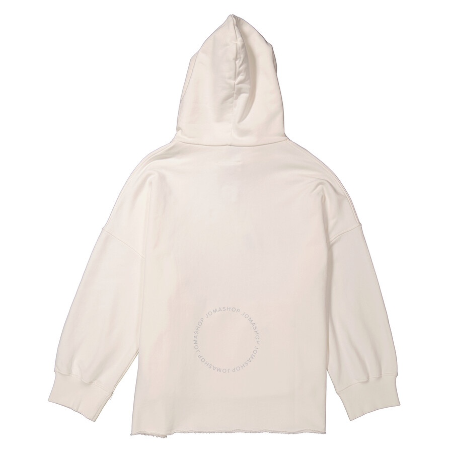 MM6 Maison Margiela Ladies Off White Oversize Fit Cotton Hoodie - 2