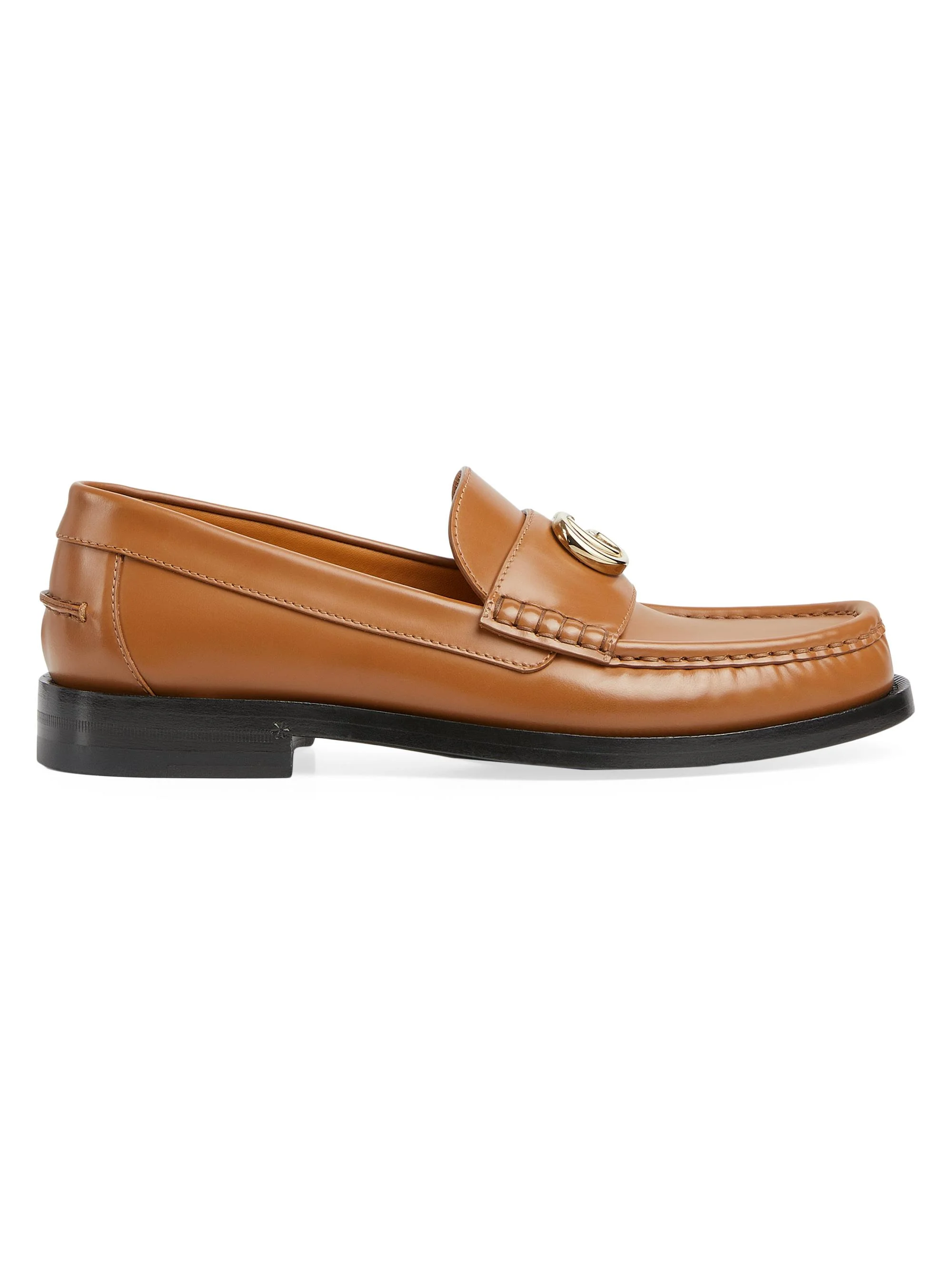 Women's Princetown Leather Loafer - Brown - 1