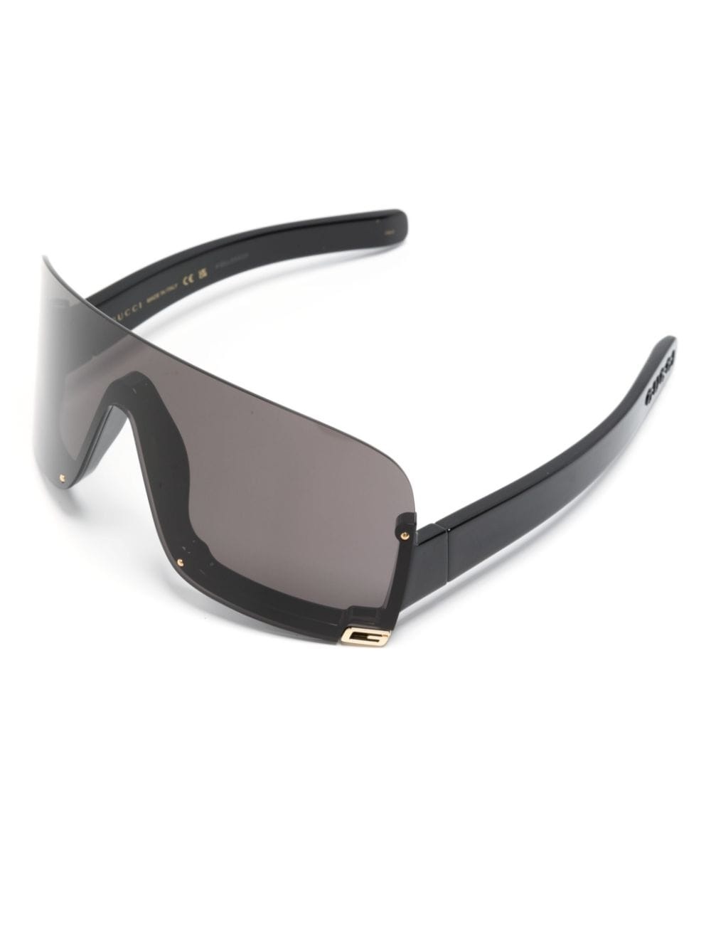 oversized shield-frame sunglasses - 2