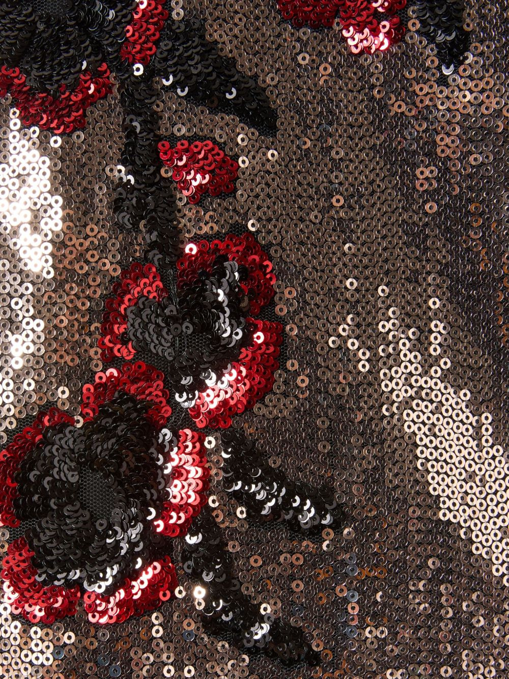 sequin floral midi day dress - 4