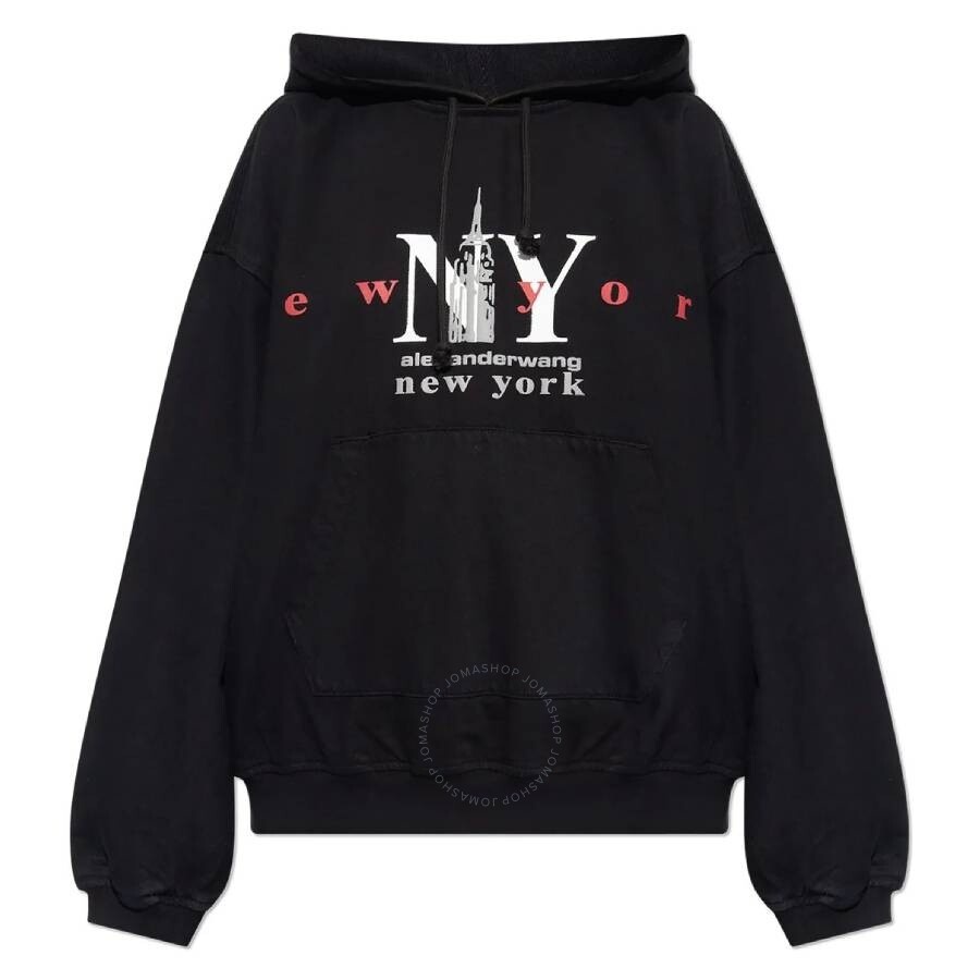 Alexander Wang New York Logo Embroidered Hoodie - 1