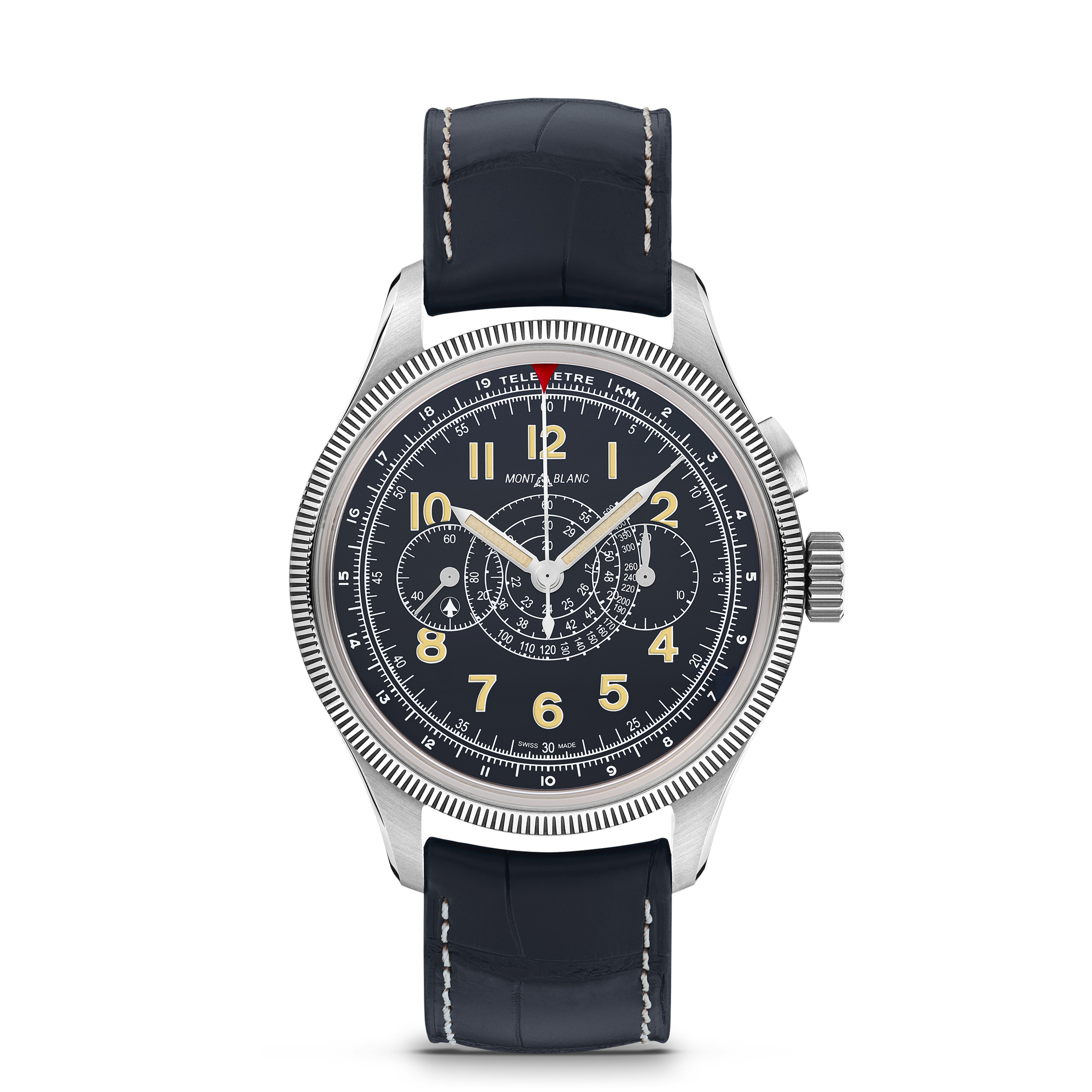 MONTBLANC 1858  MINERVA MONOPUSHER CHRONOGRAPH RED ARROW LIMITED EDITION - 88 PIECES - 1
