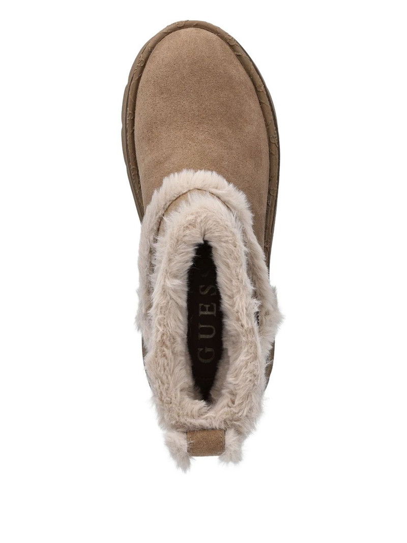 Bridgete faux fur-trim ankle boots 3