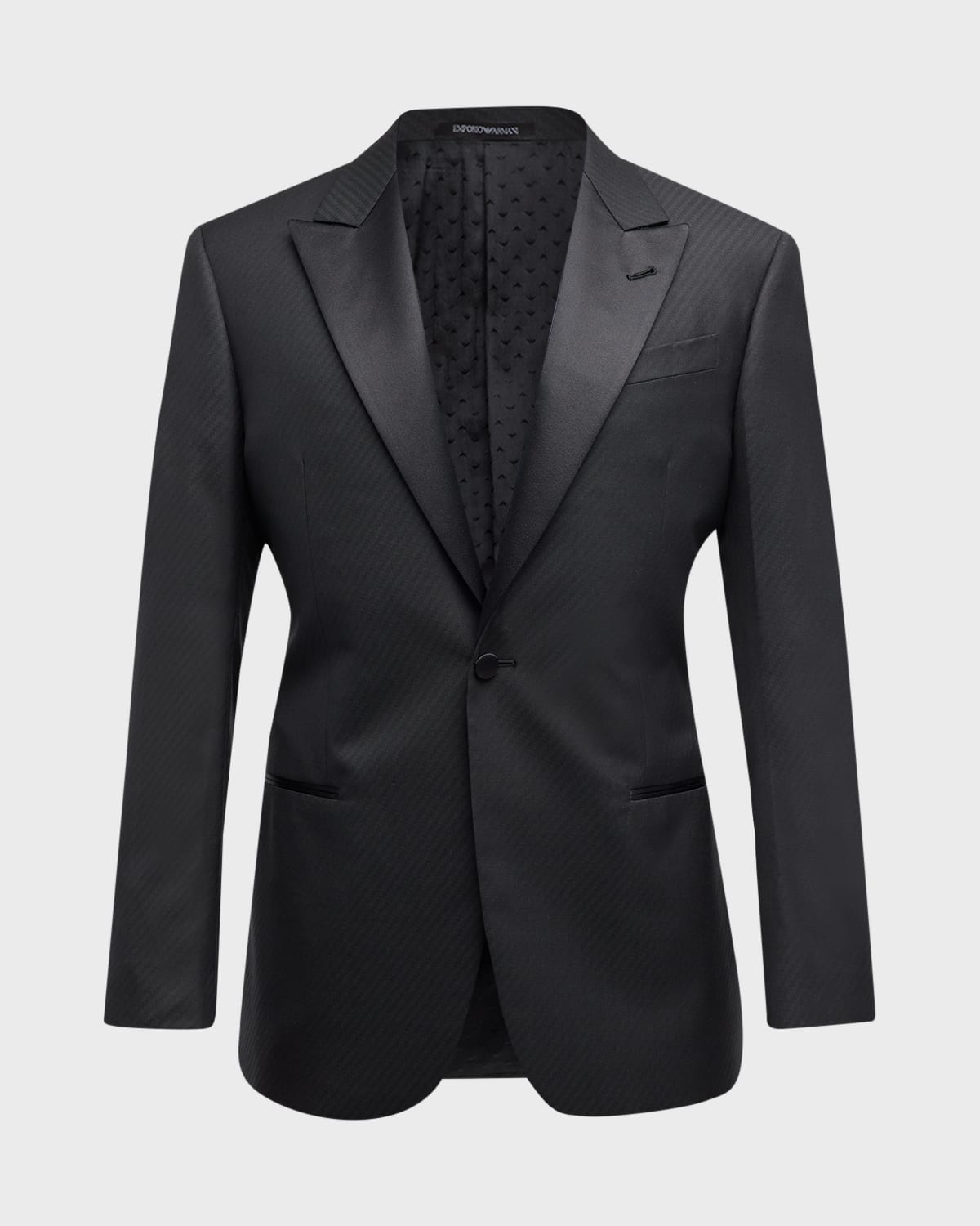 Men's Diagonal Jacquard Dinner Jacket - 9