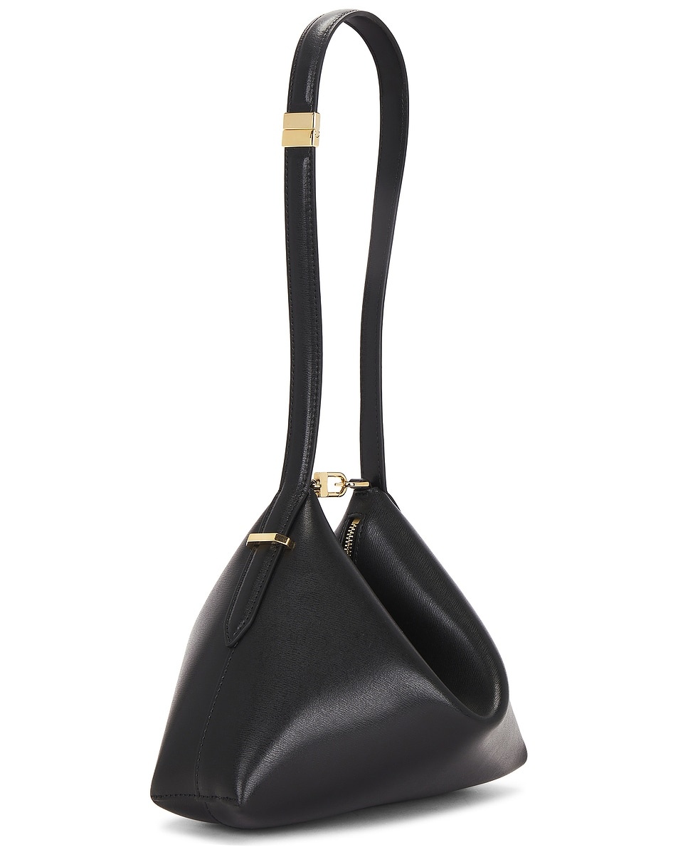 Leather Scoop Wristlet Bag - 3