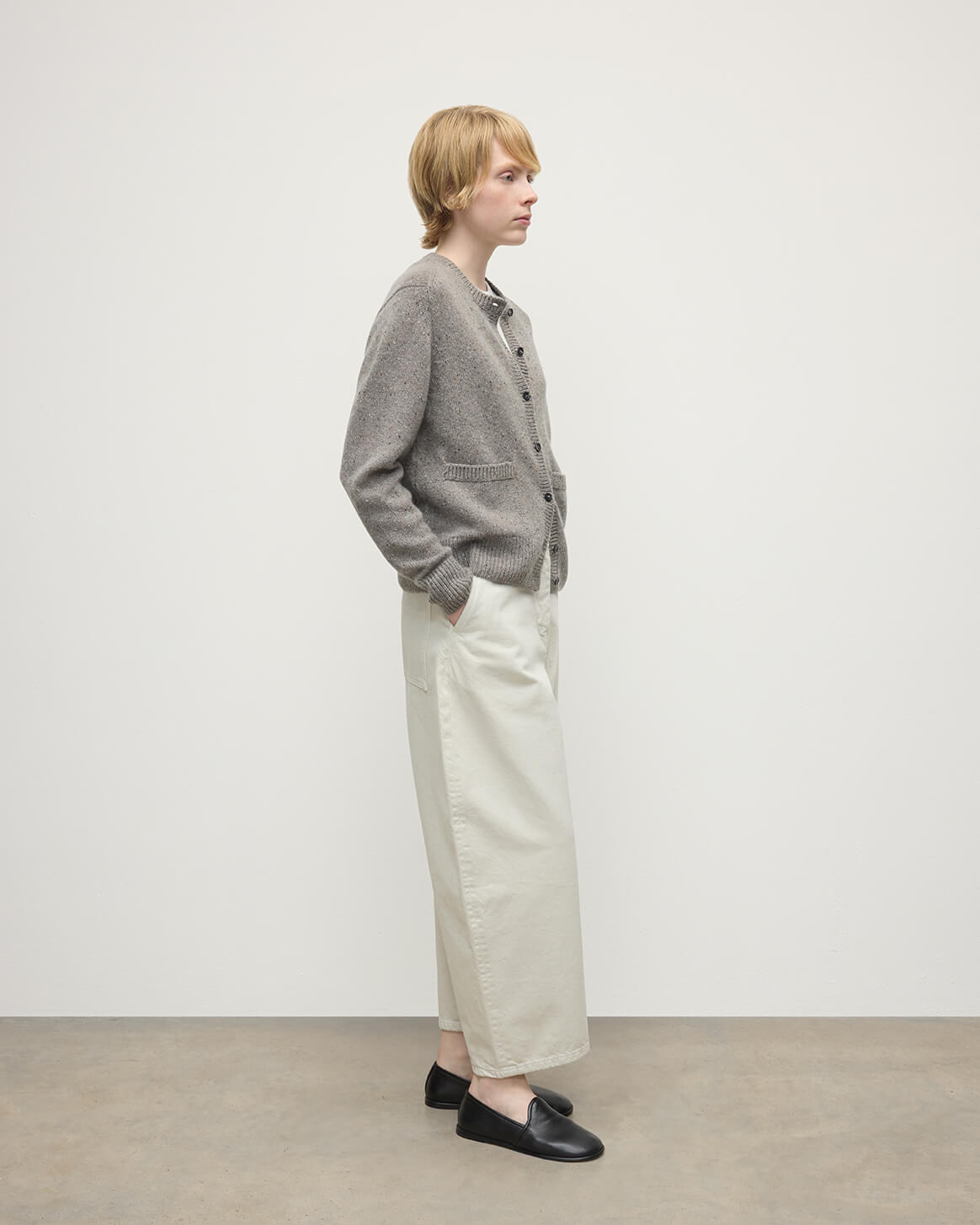Donegal Cashmere Grey Cardigan - 3