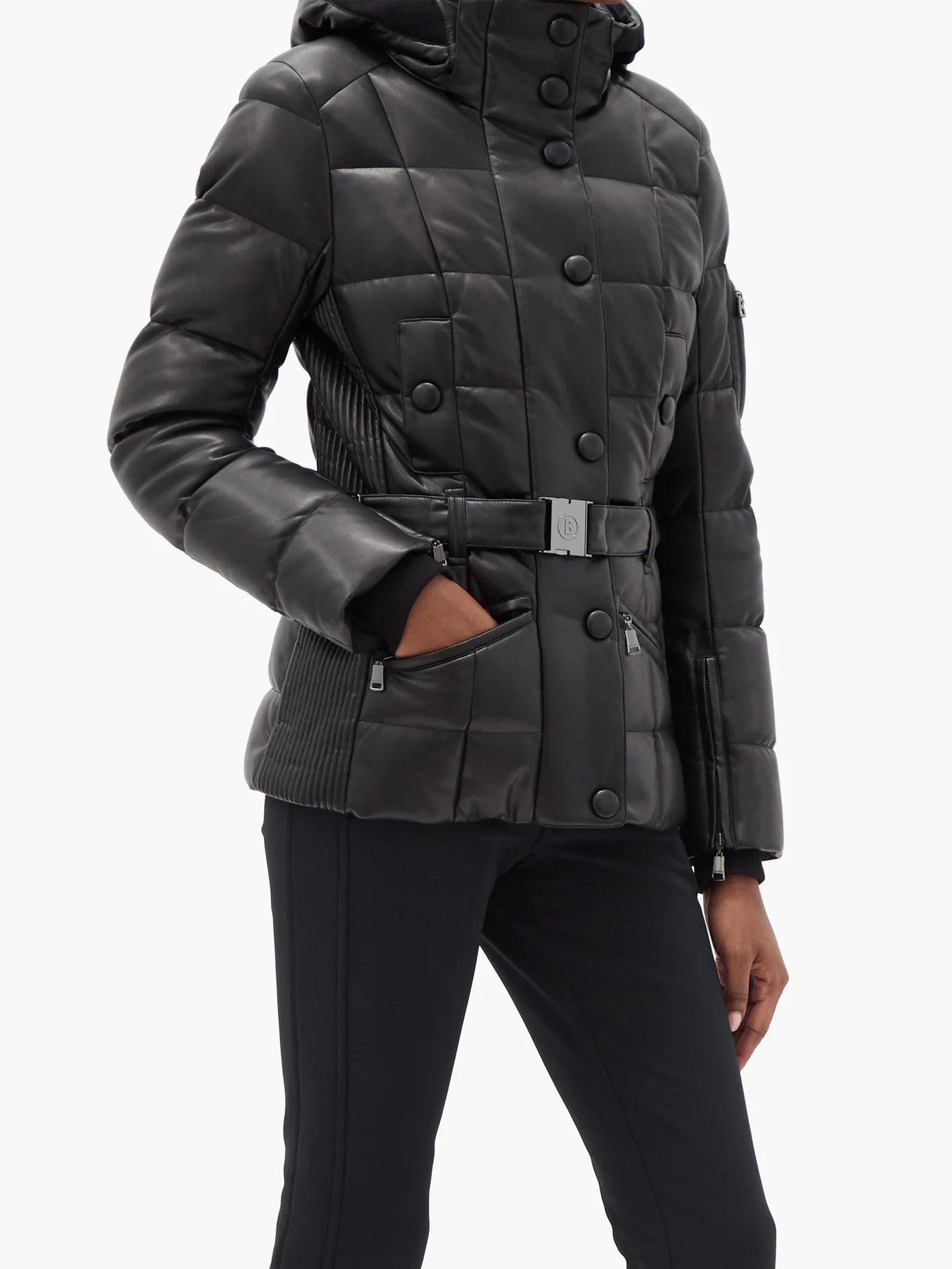 Gisa hooded quilted-down shell ski jacket - 2