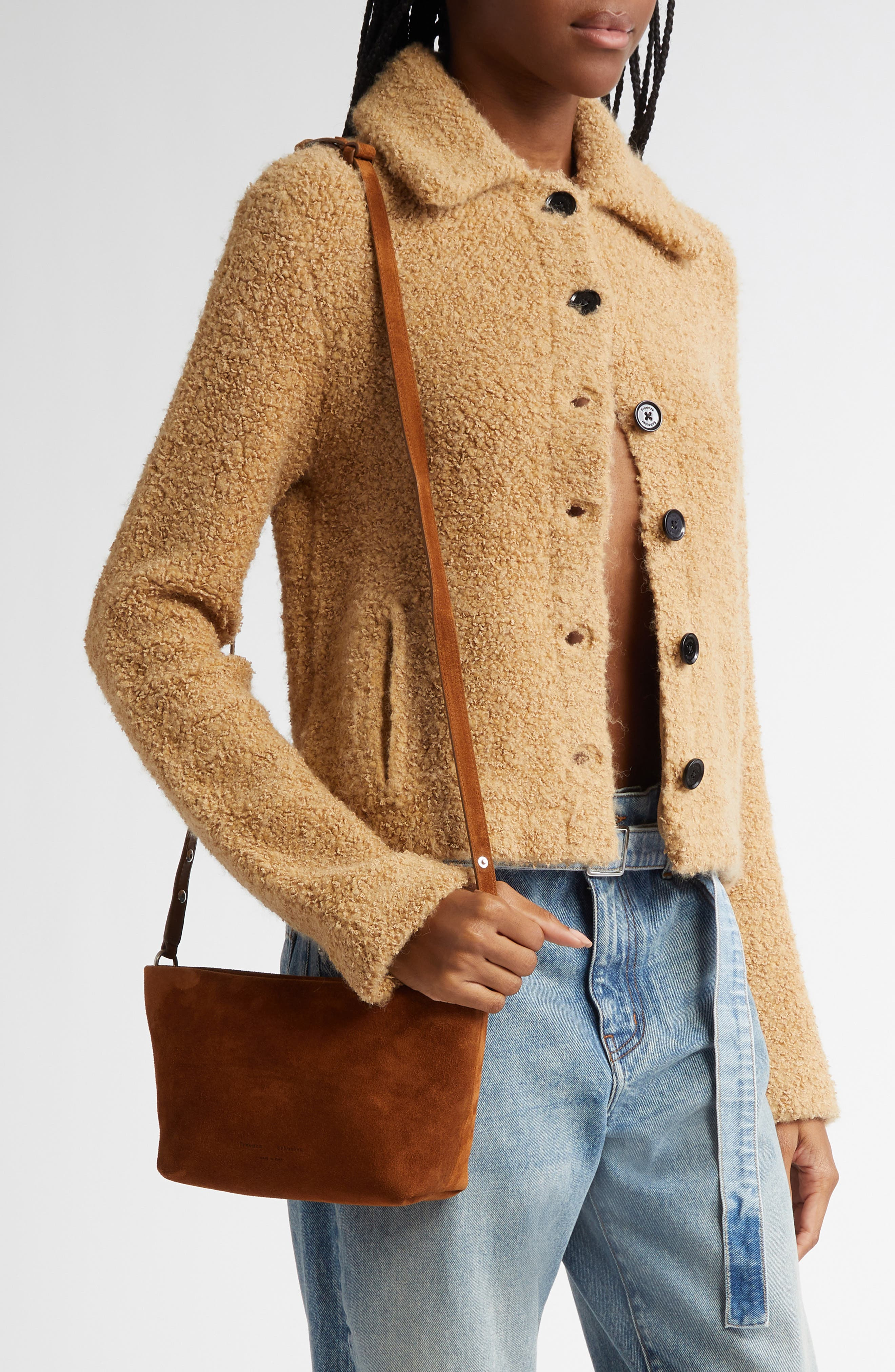 Proenza Schouler Bond Suede Shoulder Bag in Saddle at Nordstrom - 3