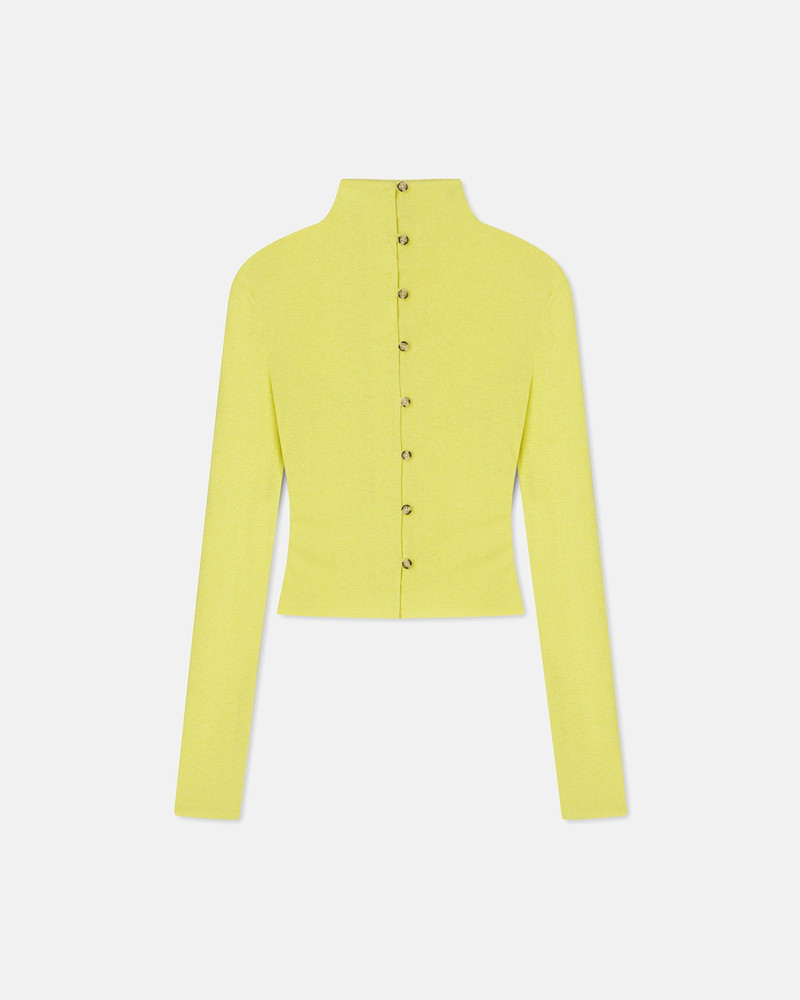 TEDDIE - Mesh-jersey top - Lime 1