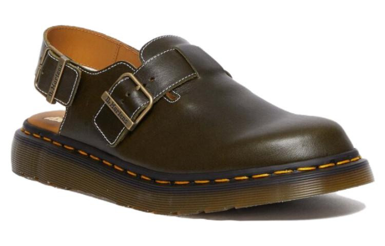 Dr.Martens Jorge Made in England Classic Leather Slingback Mules 'Dark Green' 30939275 - 3