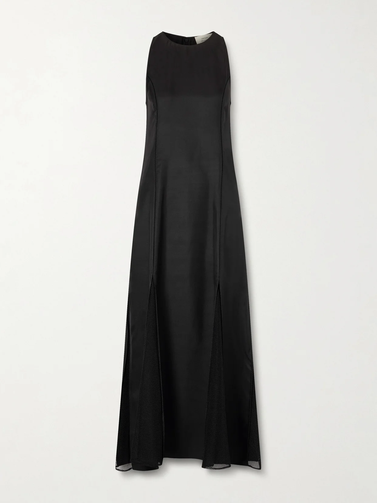 Iraka Mesh And Silk-twill Midi Dress - 1