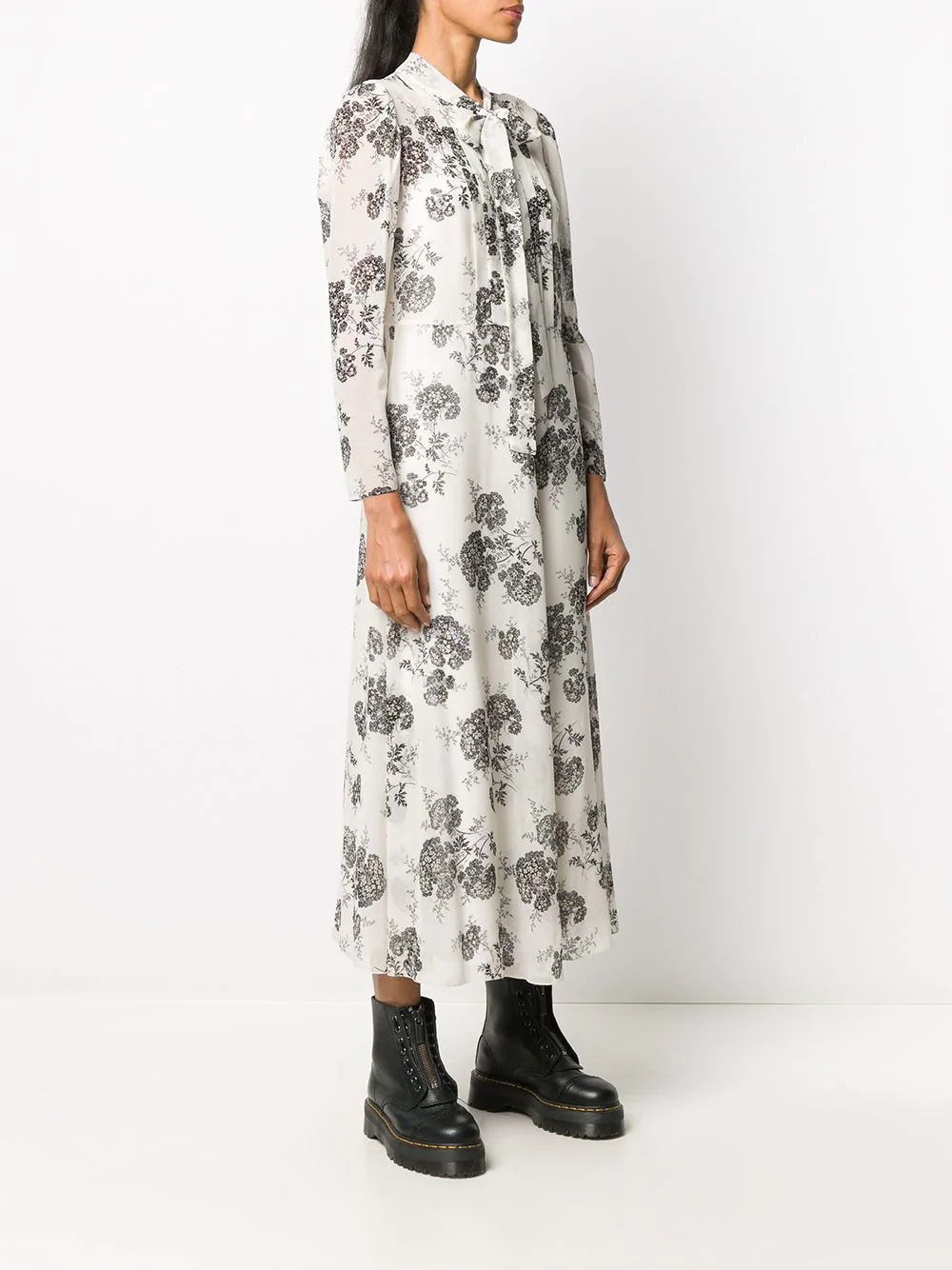 floral print shift dress - 3