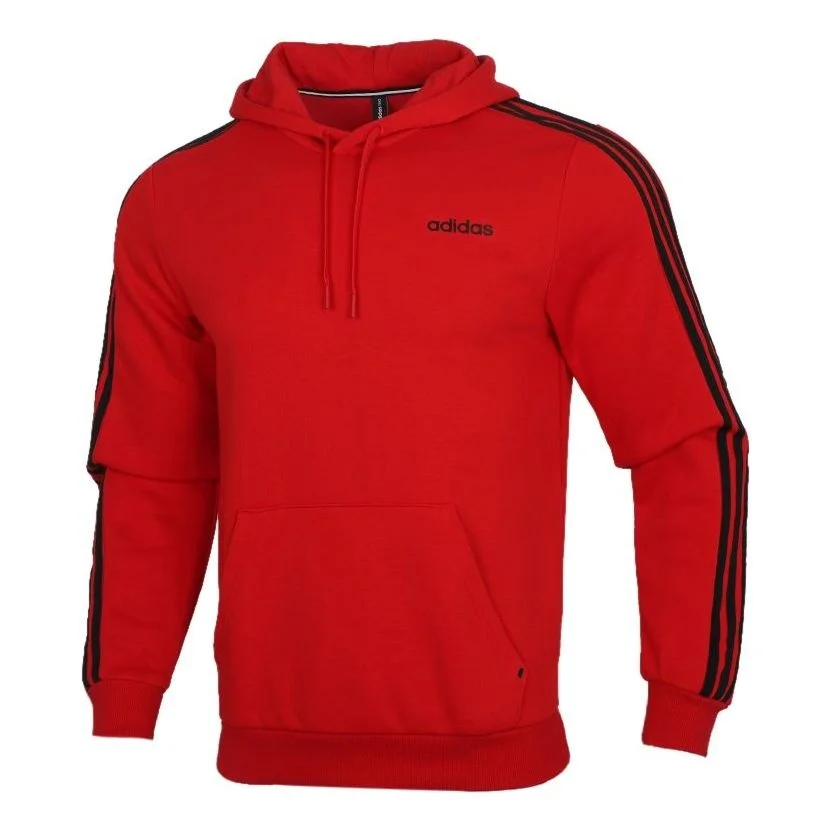 adidas neo Athleisure Casual Sports hooded Pullover Red GJ8910 - 1