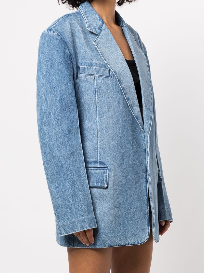 oversized denim blazer - 3