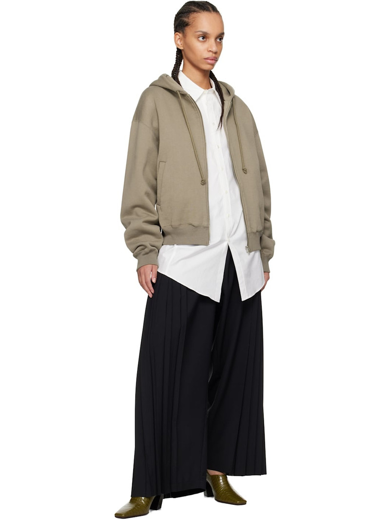 UNDERCOVER Black Pleated Trousers outlook