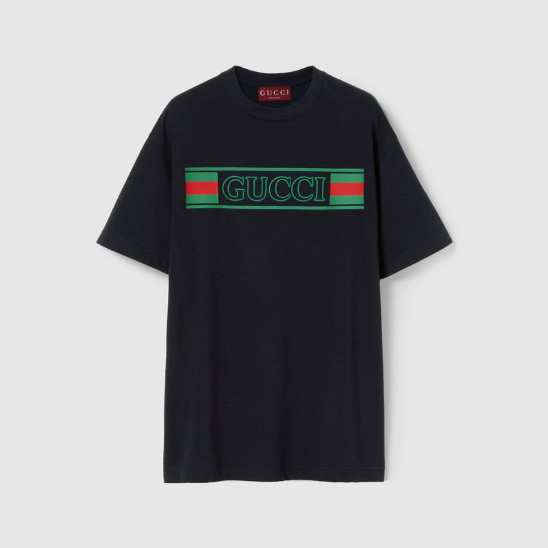 Printed cotton jersey T-shirt 1