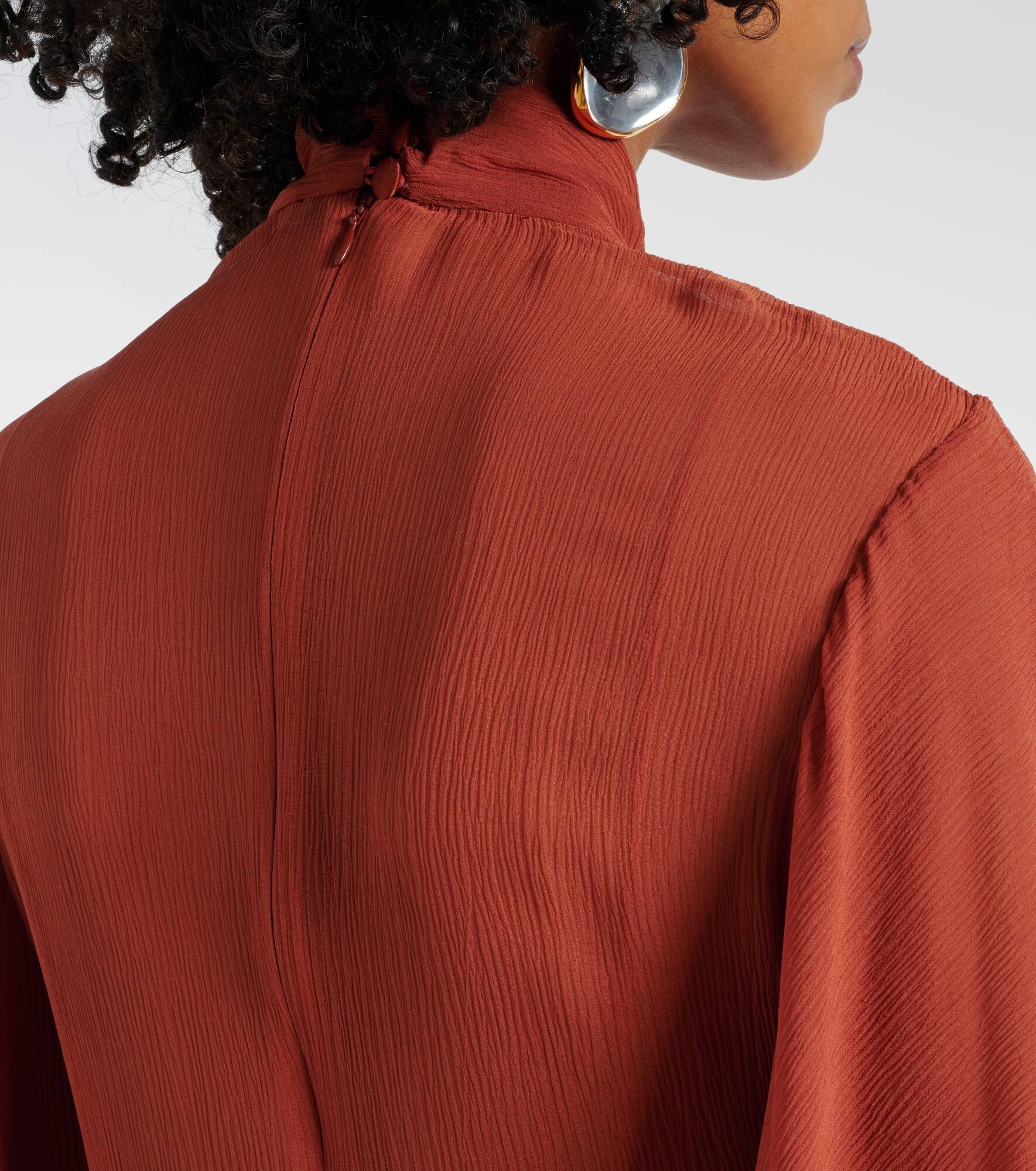 Lanzarote silk chiffon kaftan - 6