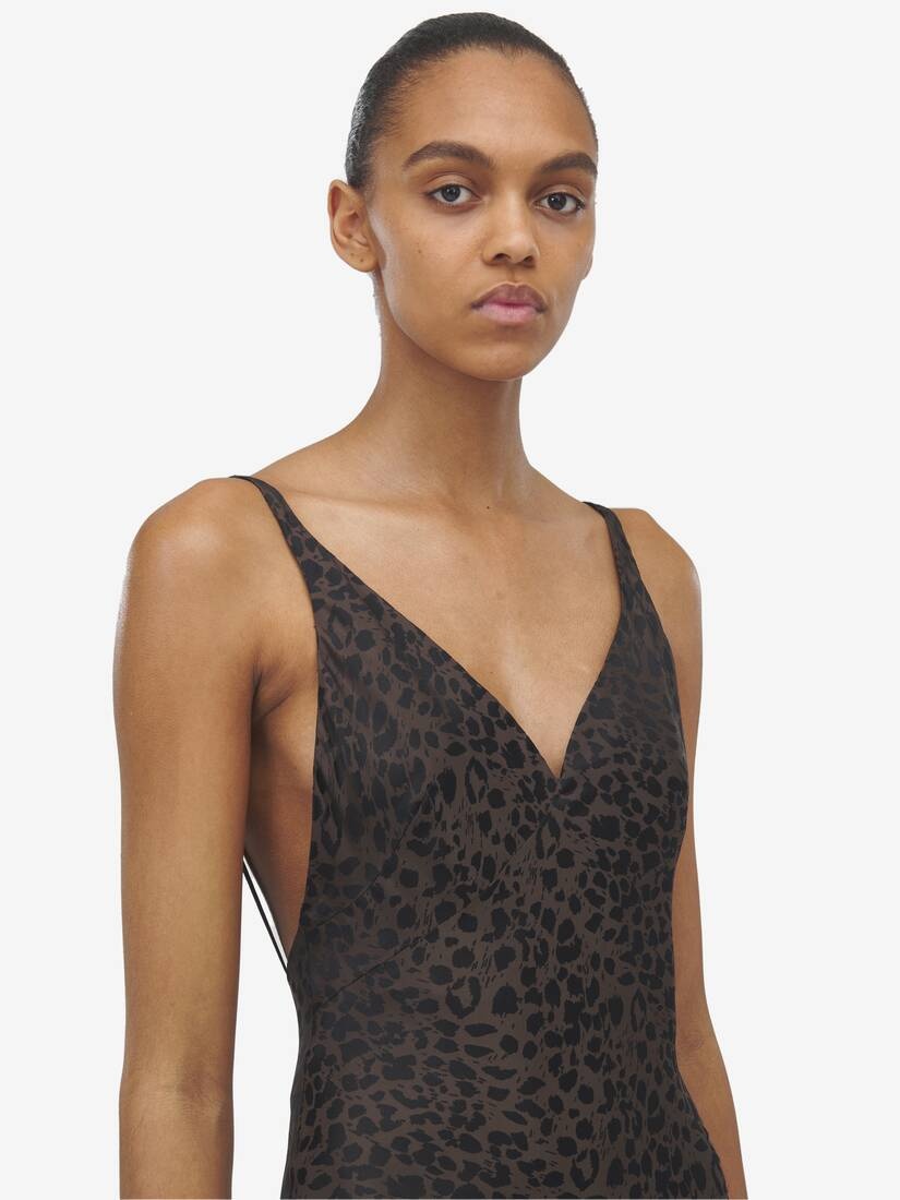 Leopard Jacquard Dress - 6