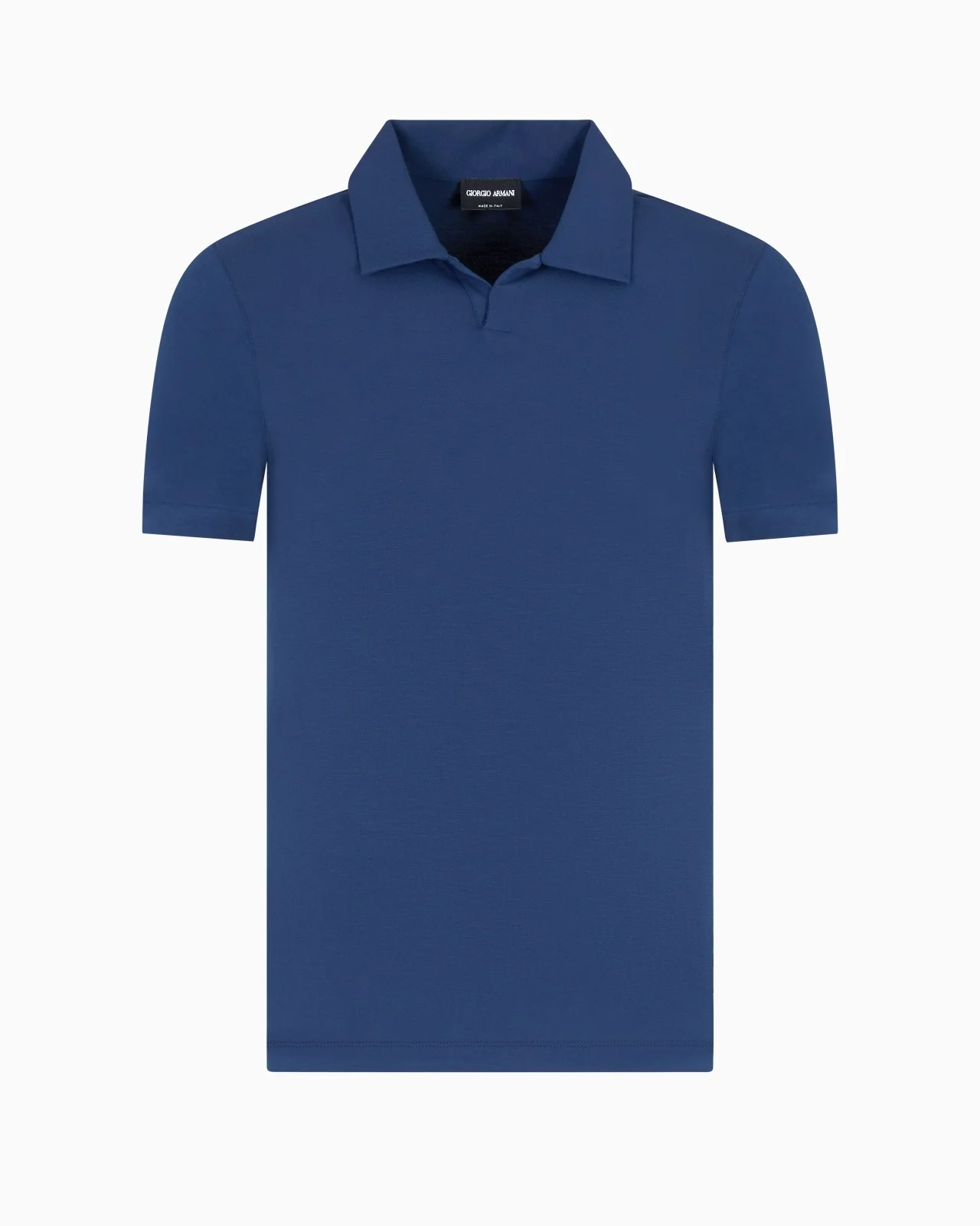 STRETCH VISCOSE JERSEY SHORT-SLEEVED POLO SHIRT - 1