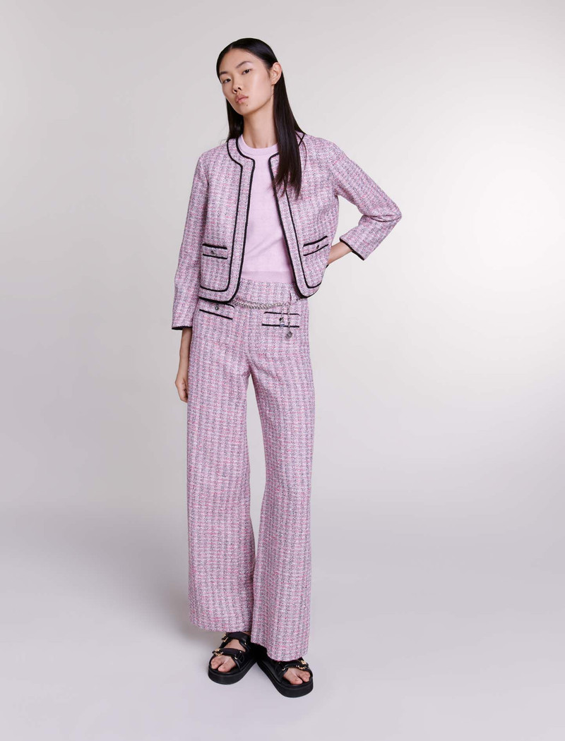 maje Short tweed jacket outlook
